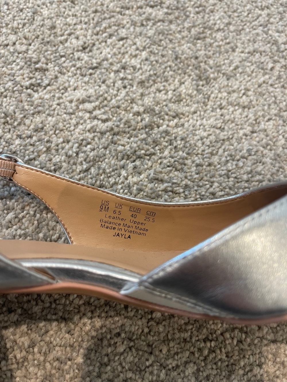 Women's Naturalizer Jayla Slingback Pumps Silver Size 9 - Picture 5 of 6